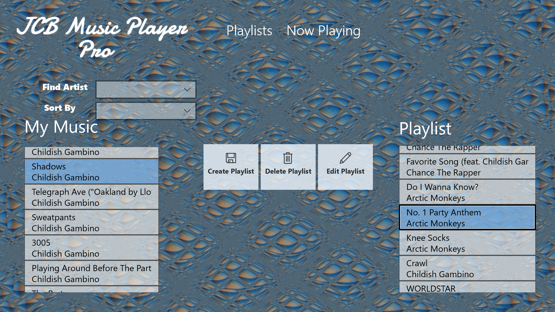 JCB Music Player