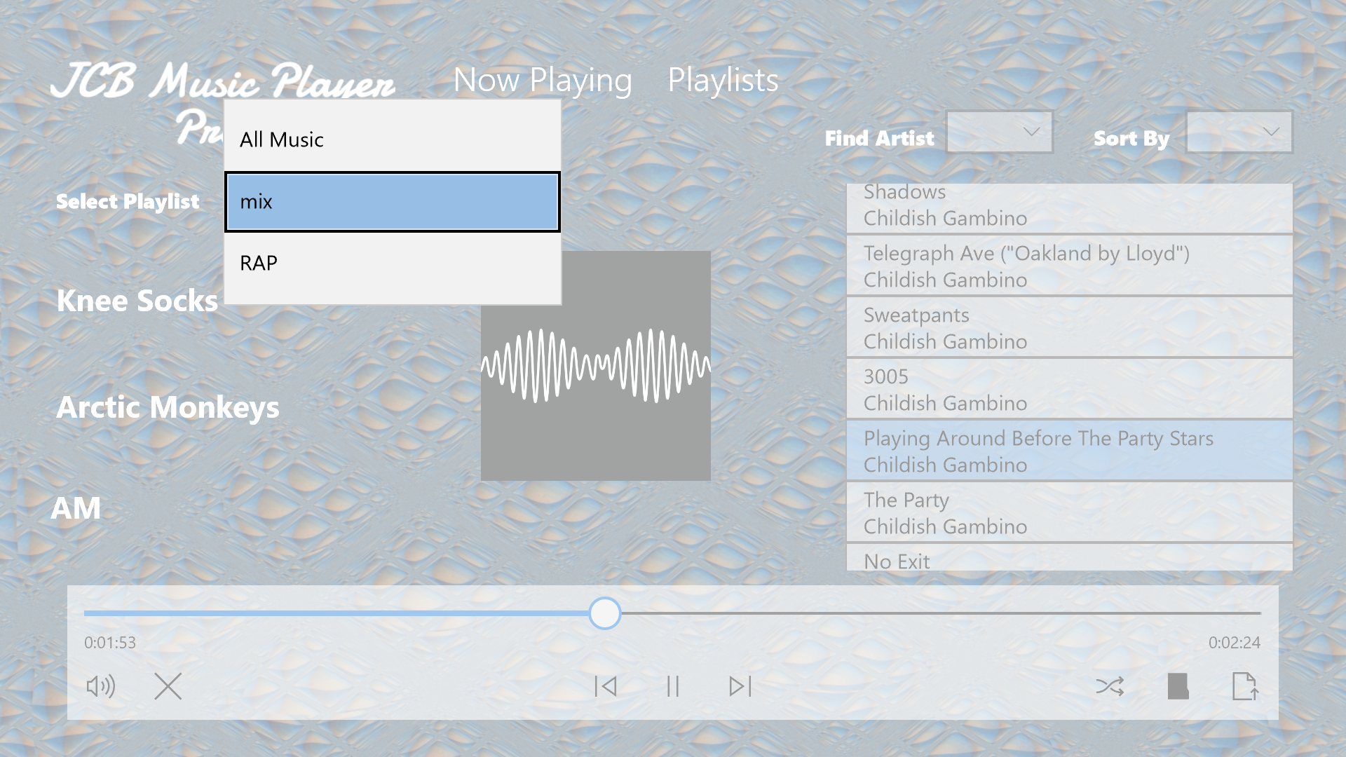 JCB Music Player